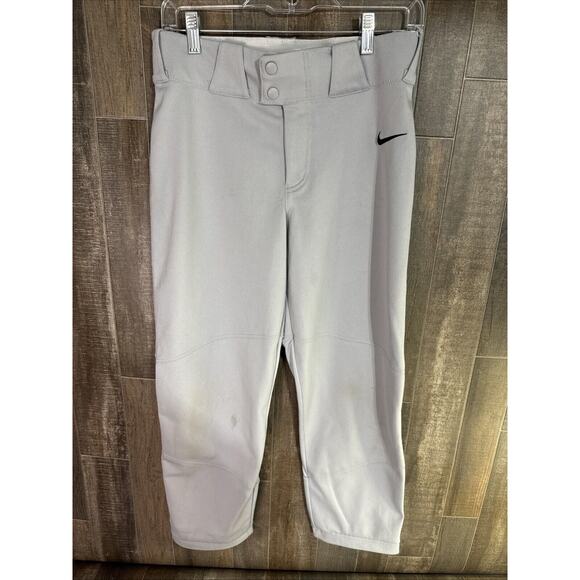 Nike Baseball Pants Men's‎ Gray Engineered XL Swoosh Long Team - Picture 1 of 1
